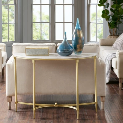 Bordeaux Console Table White/Gold 2 Bordeaux Console Table White/Gold - Image 2