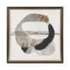 Auric Beam Abstract Foil Framed Embellished Wall Canvas Gold/Black - Madison Park
