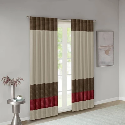 84"x50" Salem Polyoni Pintuck Light Filtering Window Curtain Panel - Madison Park 14 84"x50" Salem Polyoni Pintuck Light Filtering Window Curtain Panel - Madison Park - Image 14
