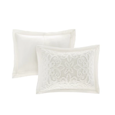 White Amber Cotton Chenille Bedspread Set 2 White Amber Cotton Chenille Bedspread Set - Image 2