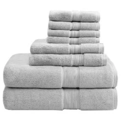 8pc Cotton Bath Towel Set -Madison Park GUEST 0d581903 ff7b 4a8d 950d 29e3ef539f71