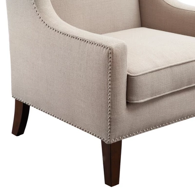 Colette Wing Chair Linen 4 Colette Wing Chair Linen - Image 4