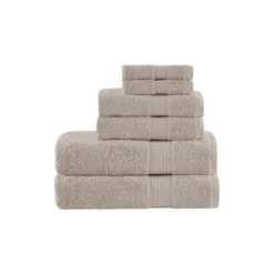 6pc Organic Cotton Bath Towel Set -Madison Park GUEST 12186a5d 69f3 47e6 a660 70e1520a53e5