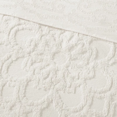 3pc Cecily Cotton Medallion Fringe Coverlet Set 6 3pc Cecily Cotton Medallion Fringe Coverlet Set - Image 6