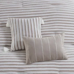 Madison Park 5pc River Clipped Jacquard Comforter Bedding Set With Throw Pillows Off-White -Madison Park GUEST 21f9fde6 8fb2 425c afb2 a3665713f937