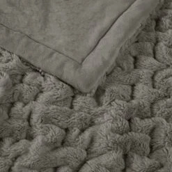 50"x60" Ruched Faux Fur Throw Blanket - Madison Park -Madison Park GUEST 224ece0b ac9f 446e 90a1 4344a79789d1