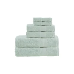 6pc Organic Cotton Bath Towel Set -Madison Park GUEST 243c2e6d 670a 4c18 9119 64baa30e3636
