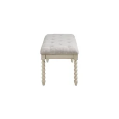Beckett Tufted Accent Bench Light Gray/Natural - Madison Park Signature -Madison Park GUEST 2a999941 4c95 4bac 9384 37648a696e29