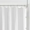 72"x72" Orinn Super Waffle Textured Shower Curtain White