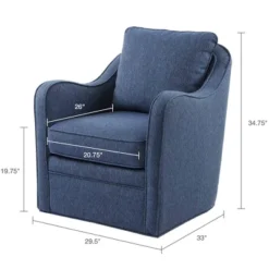 Mitchell Wide Seat Swivel Armchair - Madison Park -Madison Park GUEST 2eb4a770 fade 443d 8f8c 33be472b7975