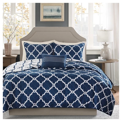 Madison Park Becker Geometric Quilt Set - 4pc 2 Madison Park Becker Geometric Quilt Set - 4pc - Image 2