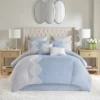 Madison Park 8pc Arabella Embroidered Microfiber Comforter Set