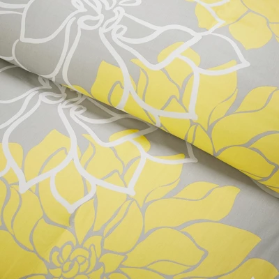 6pc Floral Duvet Cover Set - Madison Park 2 6pc Floral Duvet Cover Set - Madison Park - Image 2