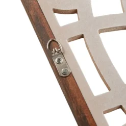 15.75" X 37.75" Damask Carved Wall Sign Panel Wood Cream/Brown 11 15.75" X 37.75" Damask Carved Wall Sign Panel Wood Cream/Brown -Madison Park GUEST 37831d11 70f3 47eb 80c8 ff3fd69b89cf