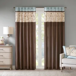 84"x50" Monroe Embroidered Light Filtering Curtain Panel 22 84"x50" Monroe Embroidered Light Filtering Curtain Panel -Madison Park GUEST 3a685ecc 7308 495e 9bd2 9daccd01209b