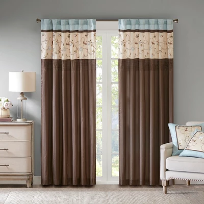 84"x50" Monroe Embroidered Light Filtering Curtain Panel 11 84"x50" Monroe Embroidered Light Filtering Curtain Panel - Image 11