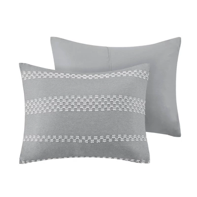 Madison Park Knox Clipped Jacquard Duvet Cover Set 9 Madison Park Knox Clipped Jacquard Duvet Cover Set - Image 9