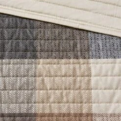 6pc Warren Herringbone Quilted Reversible Coverlet Set With Decorative Pillows - Madison Park -Madison Park GUEST 42008783 746c 4954 928a e9f8450a727b
