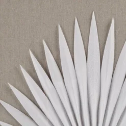 3pc Sabal Palm Rice Paper Framed Shadow Box Set Off White - Madison Park -Madison Park GUEST 43409339 0156 412b 80f4 4cf18b604736