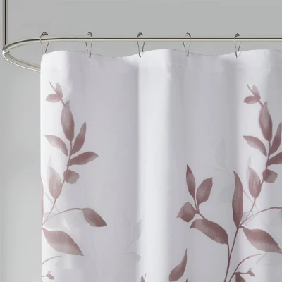 Rosalie Burnout Printed Shower Curtain 1 Rosalie Burnout Printed Shower Curtain