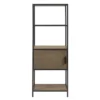 64" Callan 3 Shelf Bookcase With Storage Cabinet Gray - Madison Park