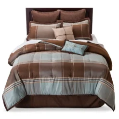 Brown Daniel Comforter Set 8pc