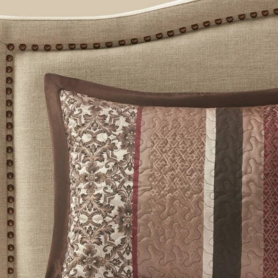 Madison Park 5pc Cambridge Reversible Jacquard Bedspread Set 5 Madison Park 5pc Cambridge Reversible Jacquard Bedspread Set - Image 5