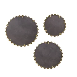 3pc Marlowe Gold Beaded Round Wall Mirror Set - Madison Park -Madison Park GUEST 4ed4338b b852 4292 ae5f 74d60f36af45