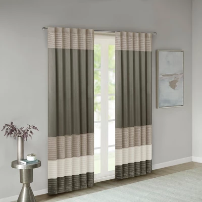84"x50" Salem Polyoni Pintuck Light Filtering Window Curtain Panel - Madison Park 11 84"x50" Salem Polyoni Pintuck Light Filtering Window Curtain Panel - Madison Park - Image 11