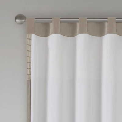 84"x50" Salem Polyoni Pintuck Light Filtering Window Curtain Panel - Madison Park 6 84"x50" Salem Polyoni Pintuck Light Filtering Window Curtain Panel - Madison Park - Image 6