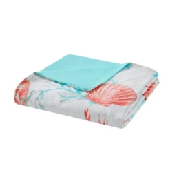 Ocean View Duvet Cover Set Coral - 6pc -Madison Park GUEST 54b1397b 71e3 4499 a715 dcd39b5916a7