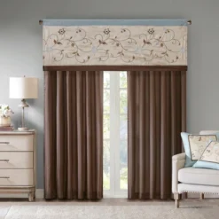 50x18" Monroe Embroidered Window Valance 13 50x18" Monroe Embroidered Window Valance -Madison Park GUEST 54bf216c 21c6 4bd2 b3a5 6bc879da1b06