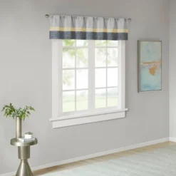 18"x50" Salem Polyoni Pintuck Window Valance - Madison Park -Madison Park GUEST 58864930 7f45 4e1a 98ac 69ff1786cf56
