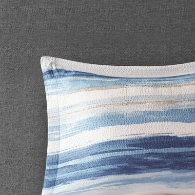 Madison Park 8pc Fairbanks Printed Seersucker Comforter And Coverlet Set Collection 6 Madison Park 8pc Fairbanks Printed Seersucker Comforter And Coverlet Set Collection - Image 6