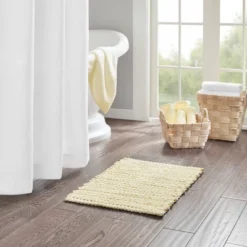 Braided Cotton Chenille Chain Stitch Bath Rug -Madison Park GUEST 5cc48814 3492 40f0 baf4 02fcf66f15bf