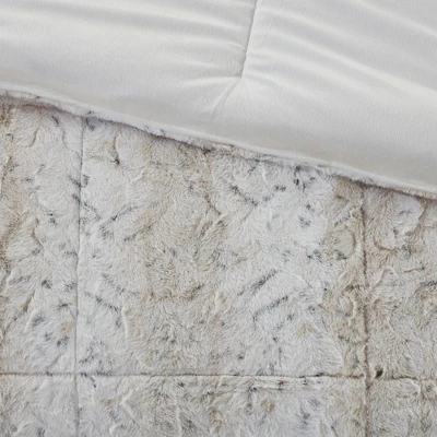 Madison Park Marselle Brushed Faux Fur Comforter Set 4 Madison Park Marselle Brushed Faux Fur Comforter Set - Image 4