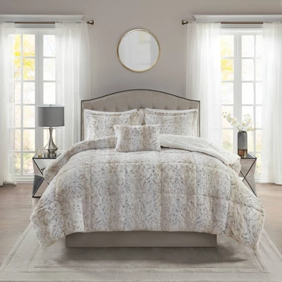 Madison Park Marselle Brushed Faux Fur Comforter Set 1 Madison Park Marselle Brushed Faux Fur Comforter Set