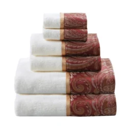 6pc Charlotte Jacquard Towel Set -Madison Park GUEST 6a83cc6d 3343 4630 b8f4 ca29b366b8cd