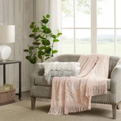 60"x50" Mila Cotton Tufted Throw Blanket -Madison Park GUEST 6f20c756 e92d 4b54 bc0f b3b999763785