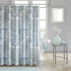 72"x72" Lian Printed Cotton Shower Curtain - Madison Park 12 72"x72" Lian Printed Cotton Shower Curtain - Madison Park -Madison Park GUEST 725063a8 bd6a 44c3 813c 25082826c948