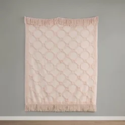 50"x60" Hannah Cotton Tufted Throw Blanket -Madison Park GUEST 78fdf793 ddc7 4629 8d84 7ad12c3ec17b