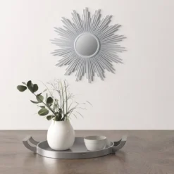 Round Dia Fiore Sunburst Decorative Wall Mirror - Madison Park -Madison Park GUEST 79ab6746 c795 45ed b666 8a58a0e04134