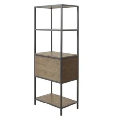 64" Callan 3 Shelf Bookcase With Storage Cabinet Gray - Madison Park -Madison Park GUEST 7b03e2f4 9ef8 404b a2a0 0b64f7707c17