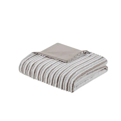 Madison Park 3pc River Clipped Jacquard Duvet Cover Set Off-White 8 Madison Park 3pc River Clipped Jacquard Duvet Cover Set Off-White - Image 8