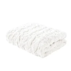 50"x60" Ruched Faux Fur Throw Blanket - Madison Park -Madison Park GUEST 7e1f51ec 8d7d 4770 a6a5 77efd08cfeed