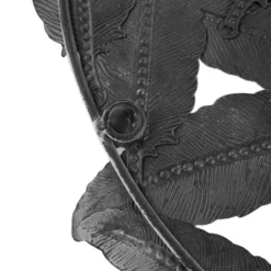 3pc Round Jax Feather Painted Iron Wall Decor Panel Set Gray - Madison Park -Madison Park GUEST 8de5fbdc a2ed 431d 90a1 330f4f983a5a