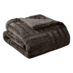 50"x60" Polar Solid Faux Fur Throw Blanket - Madison Park -Madison Park GUEST 8e32861f dd12 44c8 beb6 6e646b8cb8dc