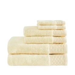 6pc Curv Jacquard Wavy Cotton Towel Set -Madison Park GUEST 8fb782aa 62bb 42ff 8647 aed187cc6217