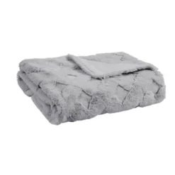 50"x60" Jane Luxury Basketweave Faux Fur Throw Blanket 22 50"x60" Jane Luxury Basketweave Faux Fur Throw Blanket -Madison Park GUEST 92f18969 91b7 4392 b31f 1f40891cfe39