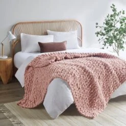 50"x60" Chenille Chunky Knit Throw Blanket - Madison Park -Madison Park GUEST 93774e97 ef7f 41f1 9950 03a05d6334a9